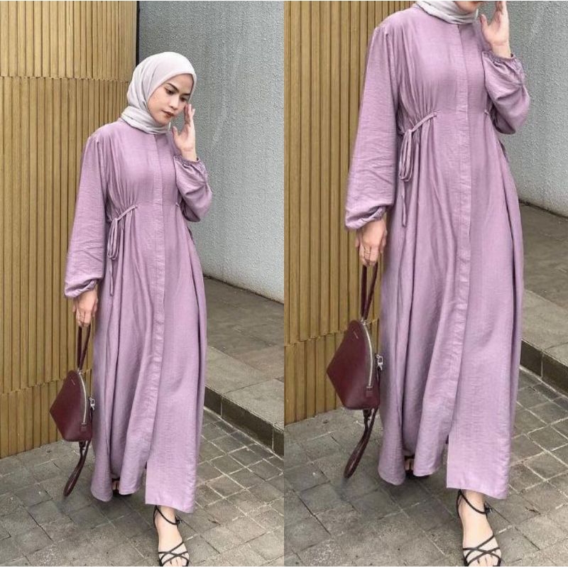 HAZZEL DRESS POLO LINEN DRESS WANITA DEWASA GAMIS WANITA DEWASA GAMIS POLOS DRESS POLOS GAMIS POLO L