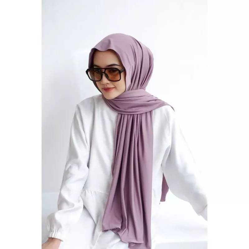 Pashmina Kaos Jersey||Hijab Pashmina Flow Jersey Premium[Lilisascarfhijab]