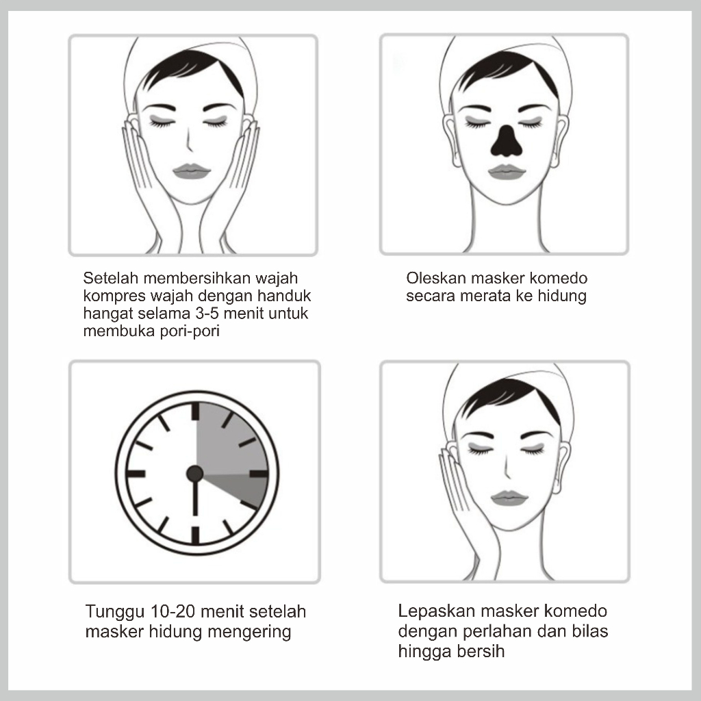 Masker Peel-Off Mengangkat Komedo Blackhead Mask Bamboo Charcoal 60 Gr