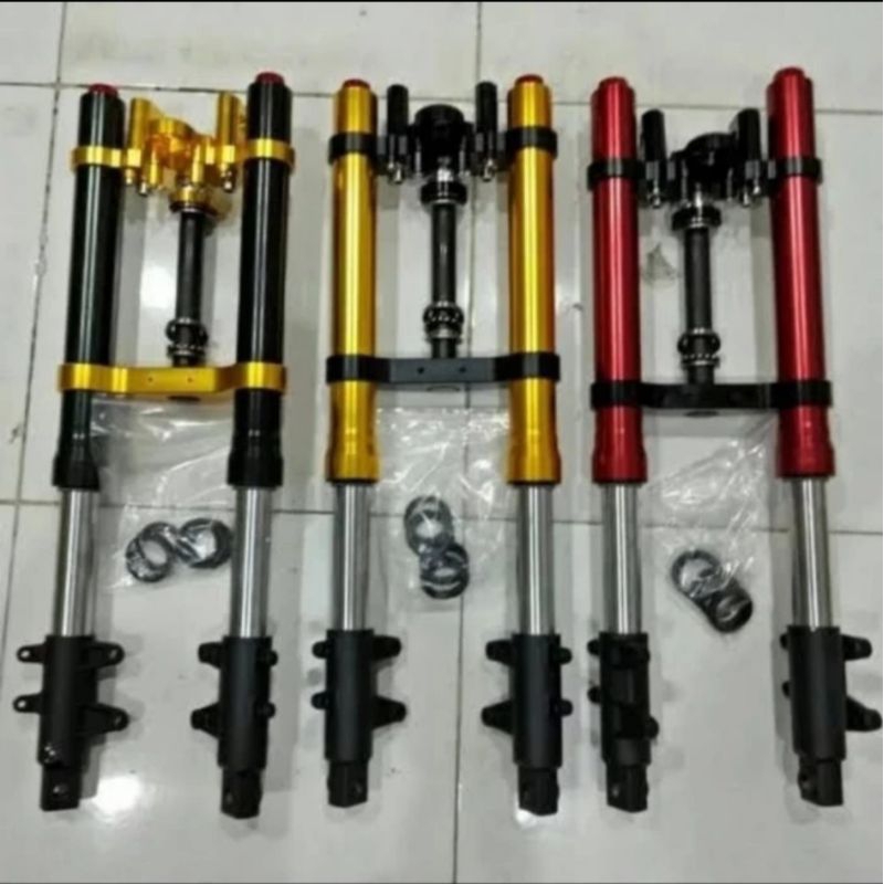 SHOCK DEPAN DND DELKEVIC UPSIDEDOWN USD BYSON/VIXION NVL NVA/TIGER/MEGAPRO/RX-KING/SCORPIO FULL CNC 