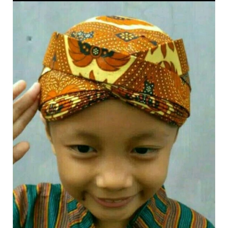 MURAH  Blangkon Solo anak - Blangkon anak - Blangkon Solo Batik Jebeh - Blangkon Murah