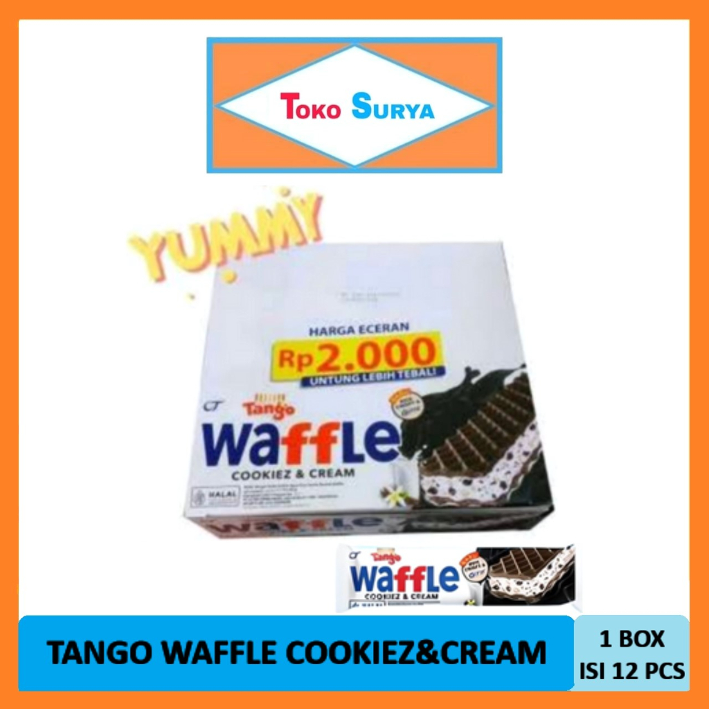 

Tango Waffle Cookiez & Cream Wafer 12 x 25gr