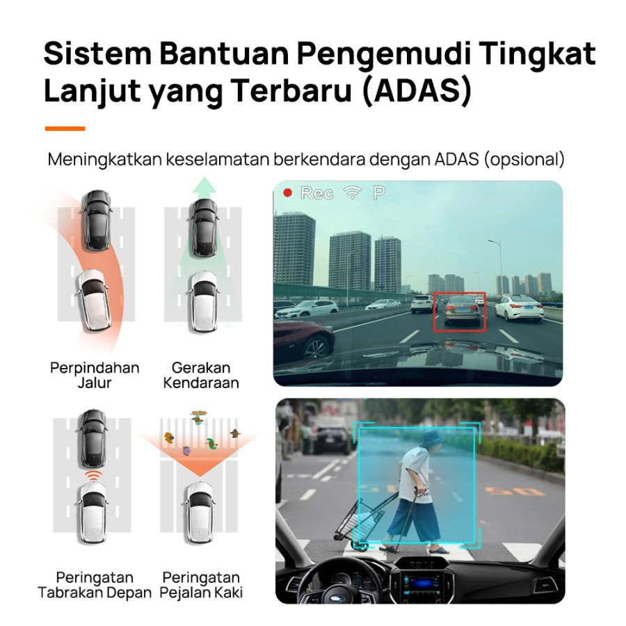 70mai Dash Cam M500 1944P GPS Built-in 64G FOV 170 ADAS Voice Control