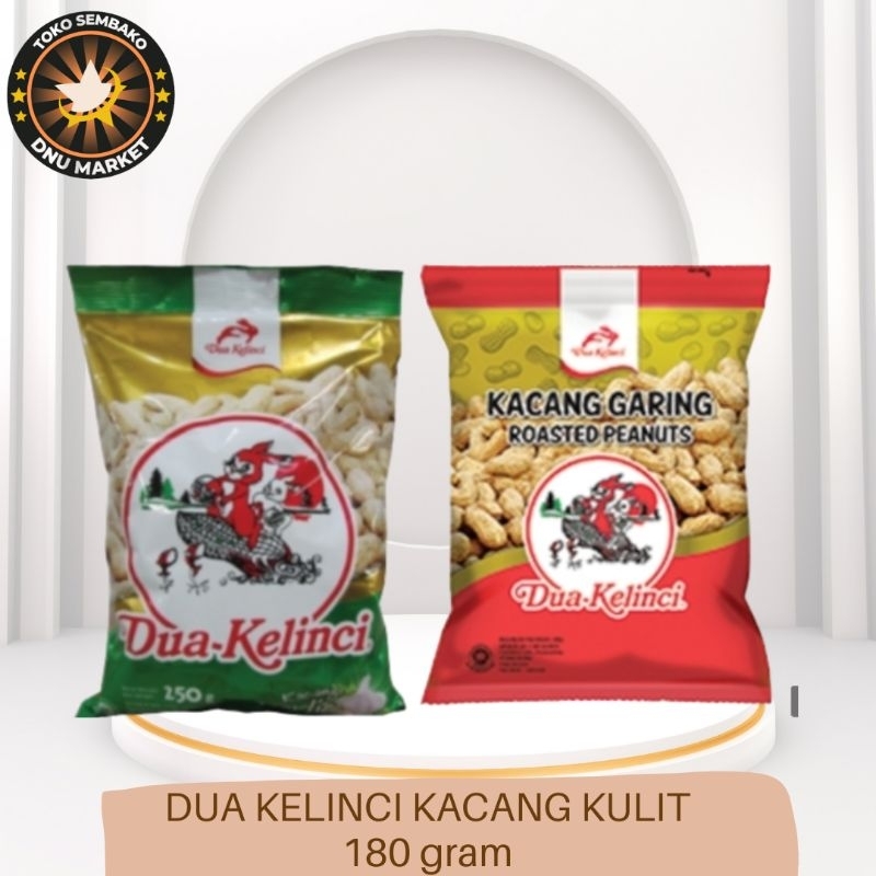 

DUA KELINCI KACANG KULIT RASA BAWANG | DUA KELINCI KACANG GARING | 180 Gram