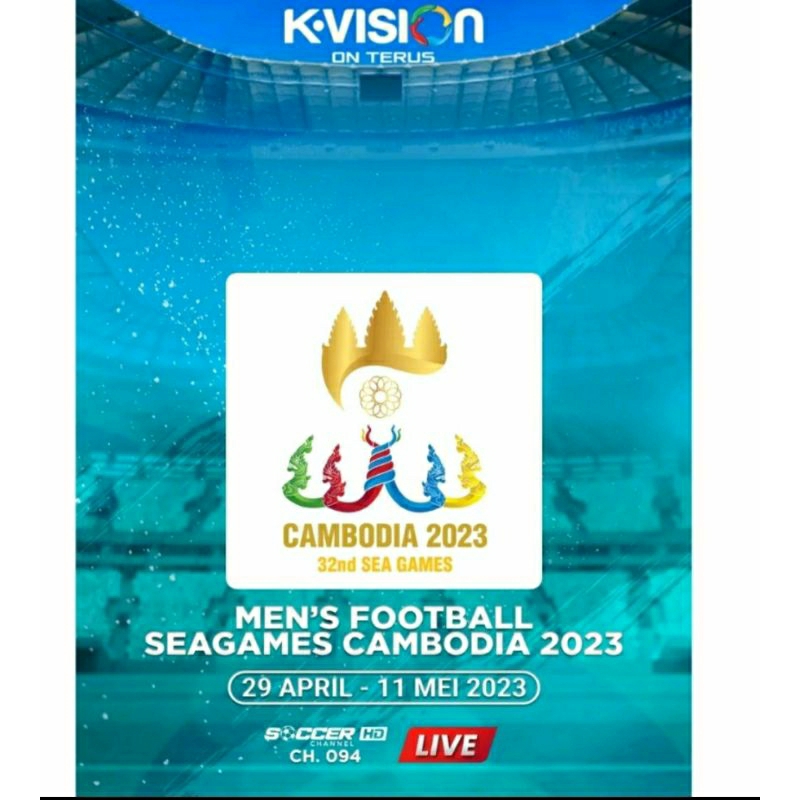 Voucher Paket Kvision Men's Football SEAGAMES Cambodia 2023 K-VISION Sea Games
