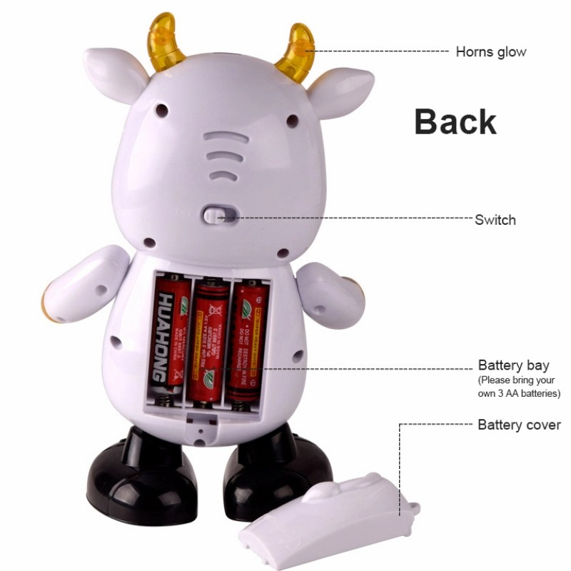 Mainan Robot Dancing Cow Menari Musik Joget