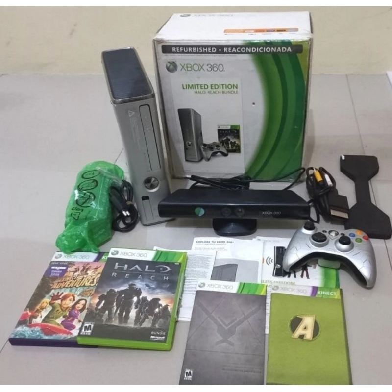 Xbox 360 Slim Halo Reach Limited Edition fullset not ps3 nintendo vita TERMURAH