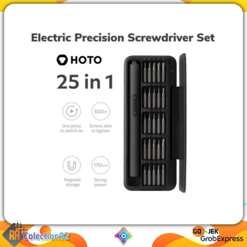 Hoto Electric Precision Screwdriver Set 25in1 Obeng Listrik
