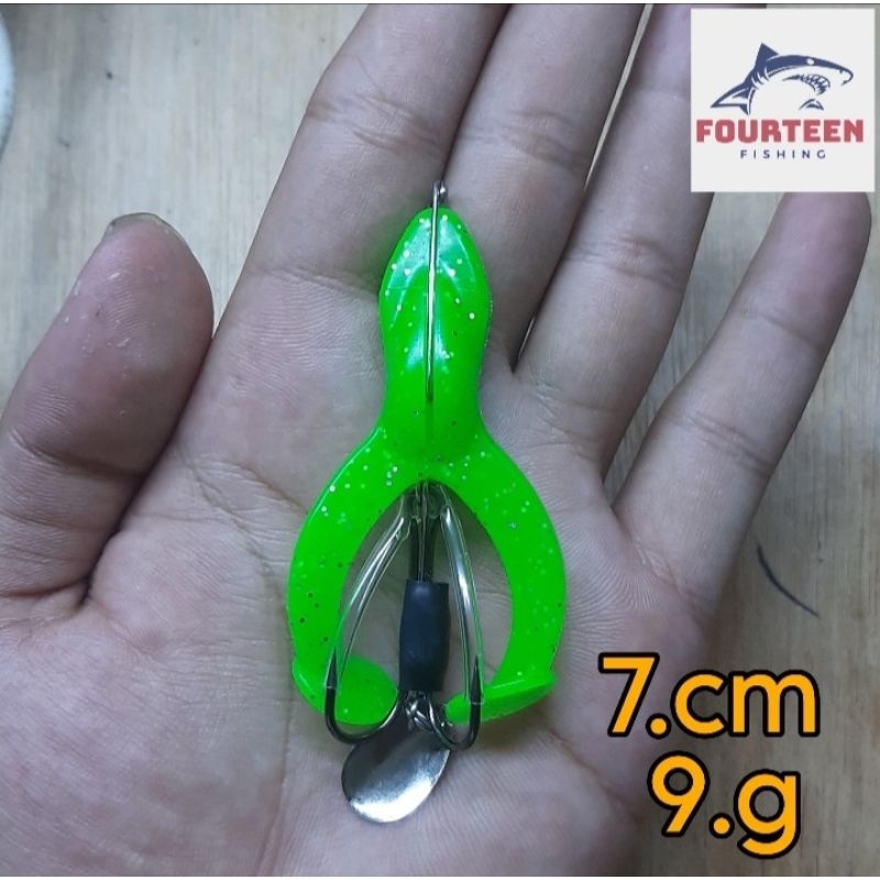 Lure Casting Soft Frog Lure Umpan Katak Casting Ikan Toman/Gabus, dll