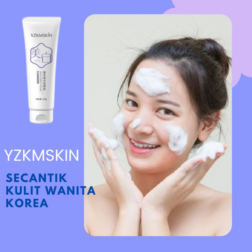 YZKMSKIN Sabun Cair Cuci Muka Korea Pria Atau Wanita Ampuh Mengatasi Kulit Kering Maupun Menghilangkan Jerawat Membandel Di wajah