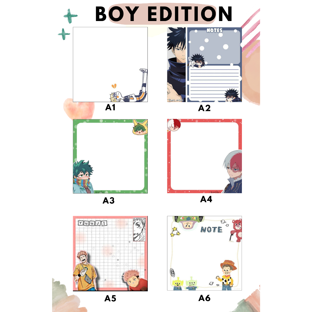 

memo pad boy edition untuk laki laki