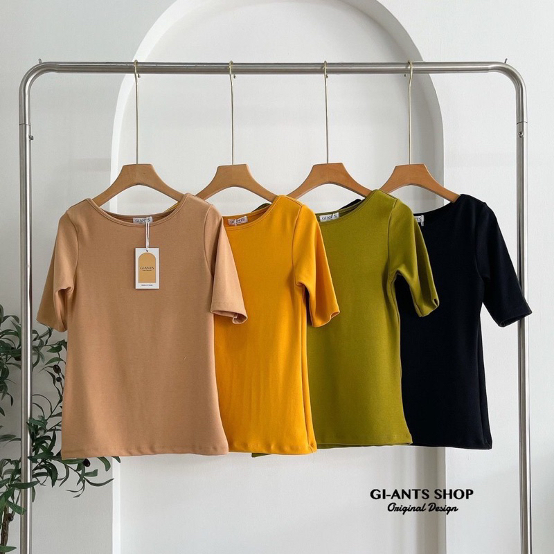 501 BAJU KAOS ATASAN WANITA BASIC BKK