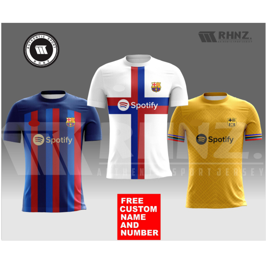 JERSEY BARCELONA GRADE ORI A/JERSEY HOME BARCELONA/JERSEY LIGA SPANYOL/KAOS BOLA PRINTING/JERSEY PRI