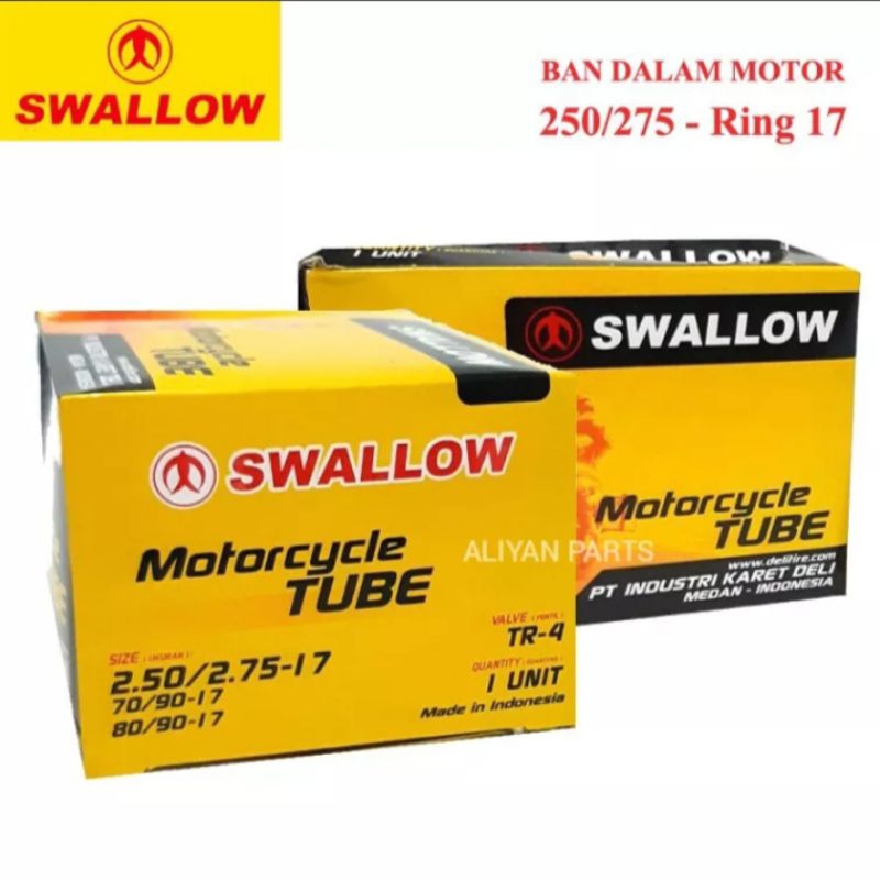 Ban dalam swallow ukuran 250/275 ring17