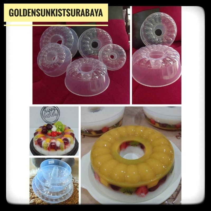 [READYYY] Cetakan Puding Plastik Loyang Agar Agar/lotus plastik bening