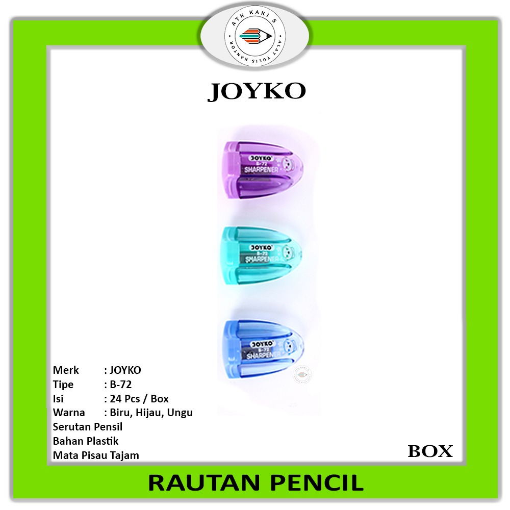 

JOYKO - Rautan Pensil B-72 - Box