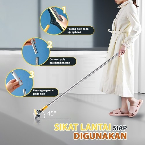 Sikat Lantai 2in1 Multifungsi Sikat Toilet Sikat Kamar Mandi