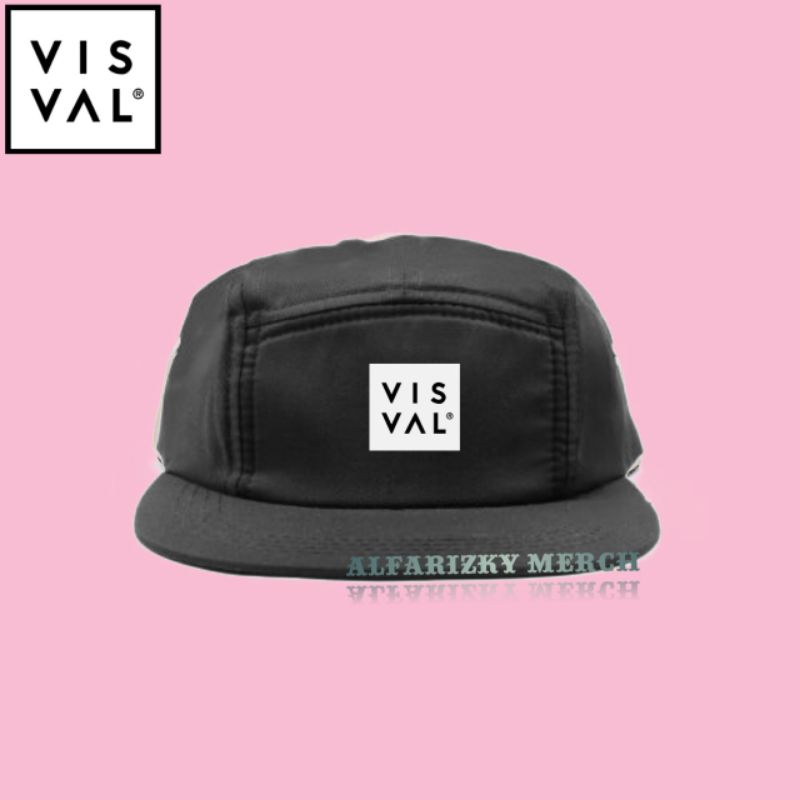 Topi 5 panel snapback/Topi six panel pria wanita lokal brand VISVAL