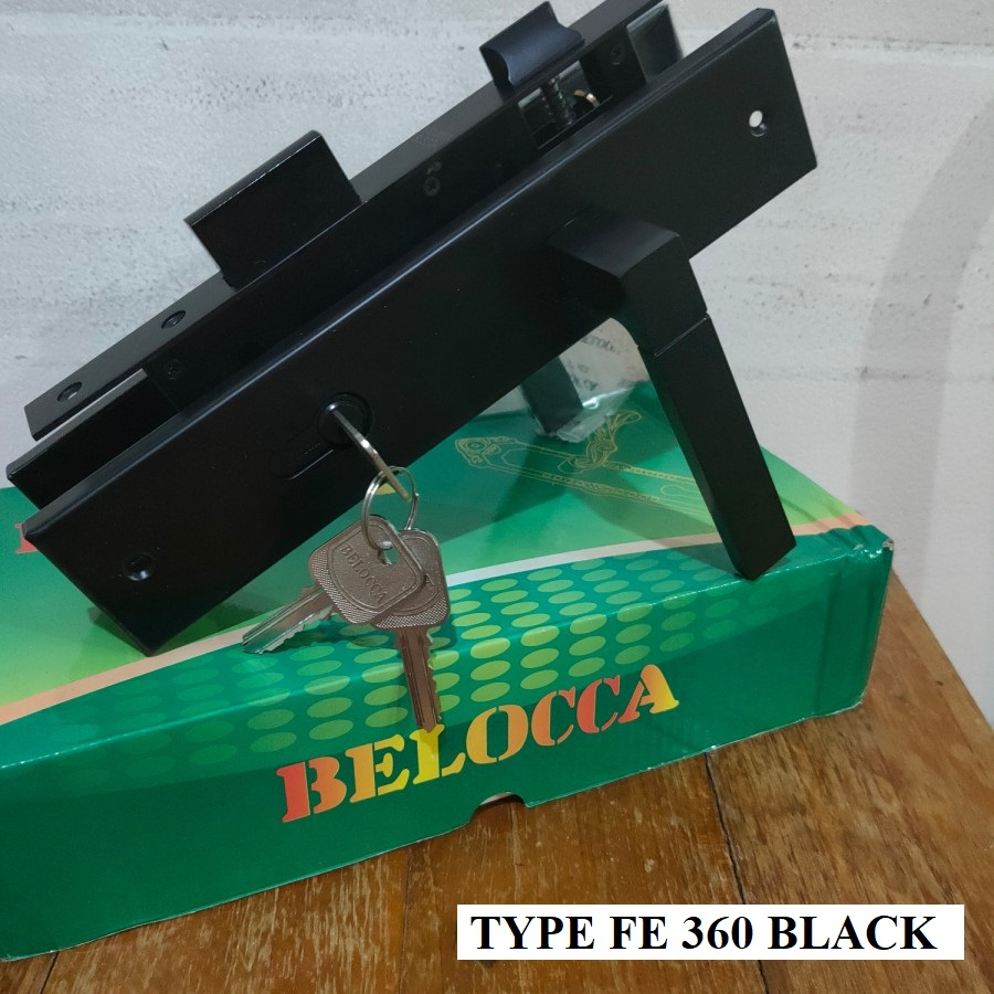 Handle pintu merk Belocca full set warna hitam