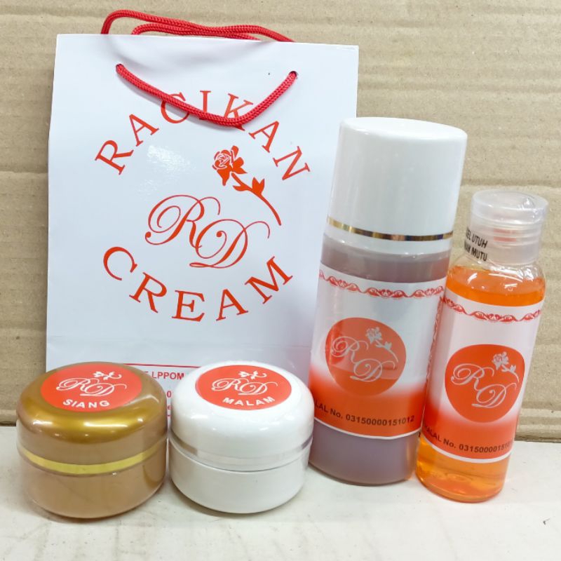 PAKET CREAM RD WHITENING PUTIH KWALITAS SUPER 4IN1 ORIGINAL