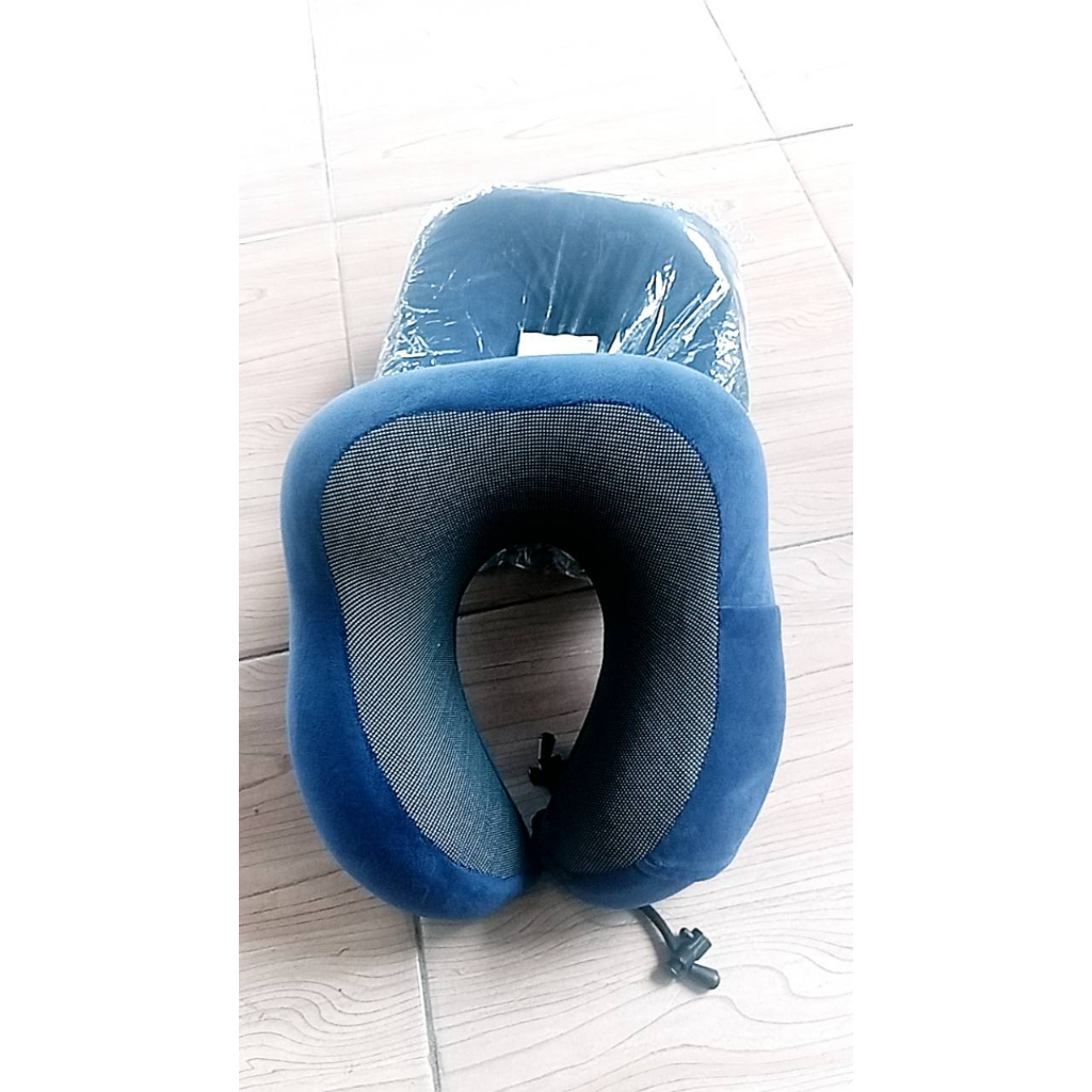 SD9u Bantal Leher U-Shape Foldable Travel Neck Pillow Bantal Angin Inflatable Aeros Mobil Nyaman Empuk Pillow F8057 Tosca By Pro