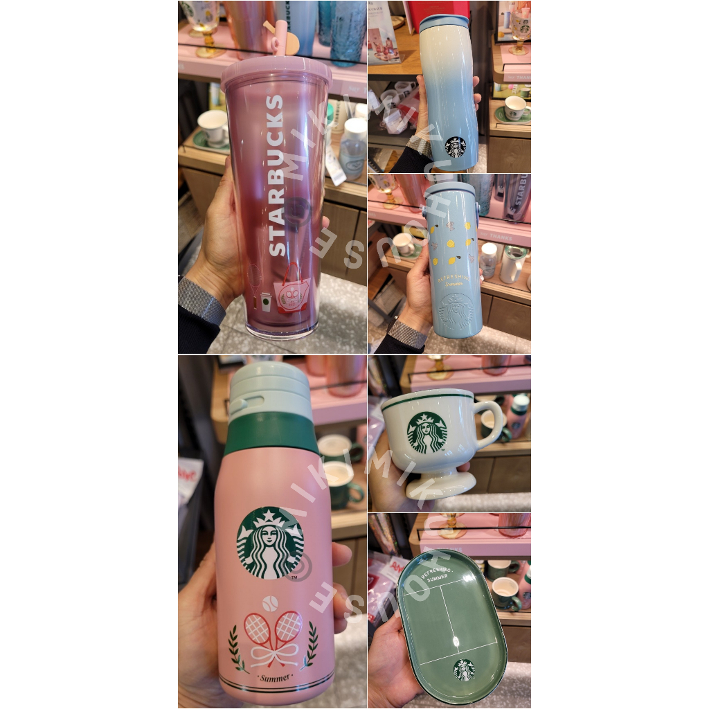 STARBUCKS KOREA SUMMER MD OFFICIAL KOREAN CORKCICLE TUMBLER BLOSSOM COLLECTION CHERRY STARBUCKS TENN