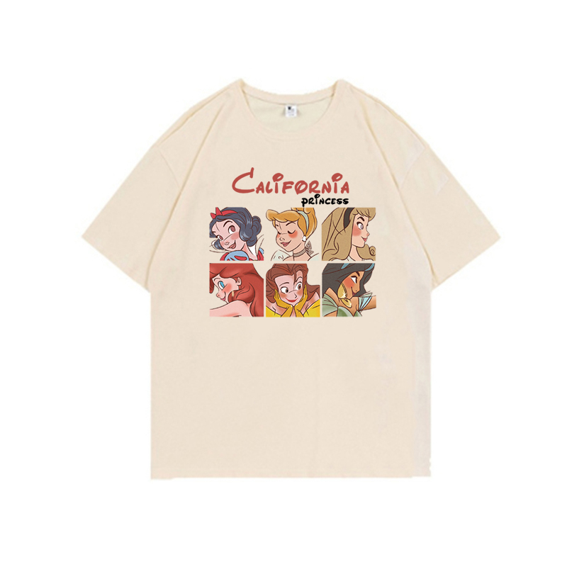 t-shirt baju wanita kaos korean style Princess atasan oversize lengan pendek