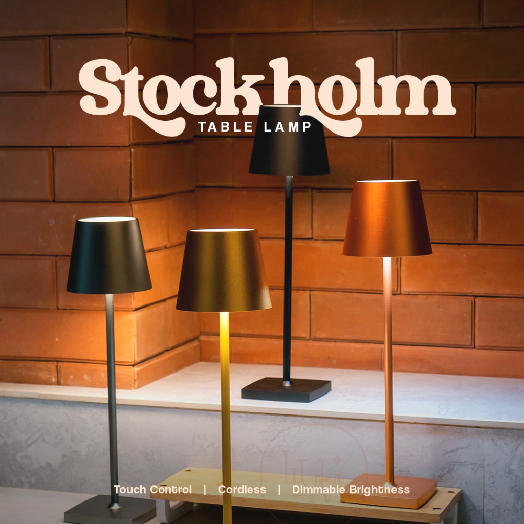 STOCKHOLM Bar Table Lamp Lampu Meja Nordic Minimalis