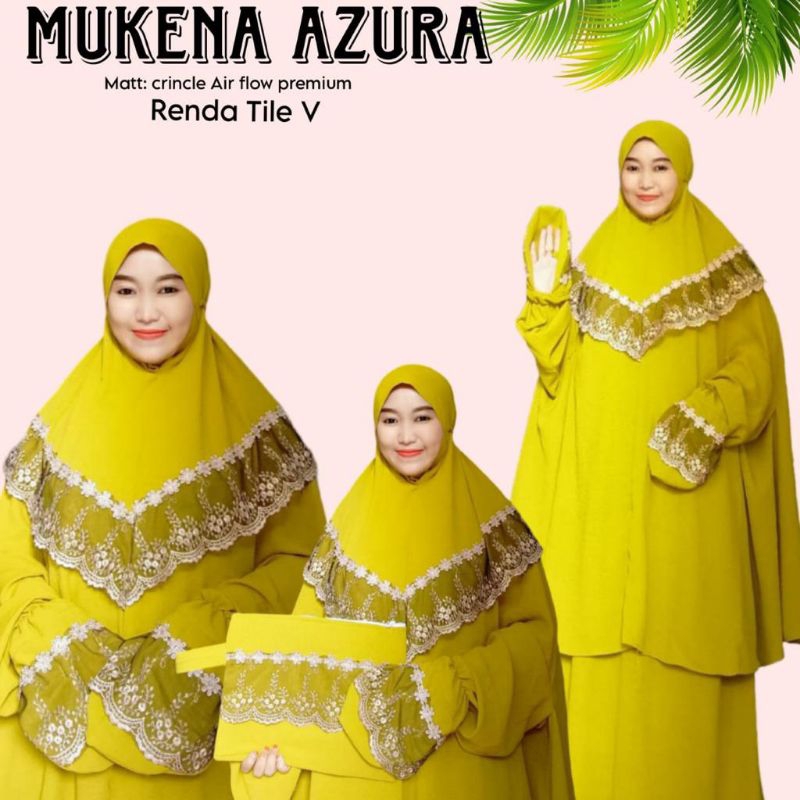 MUKENA STELAN BERLENGAN AZURA