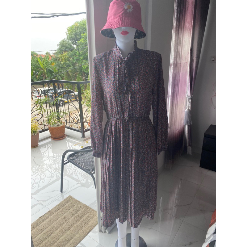 DRESS VINTAGE PRELOVED WANITA