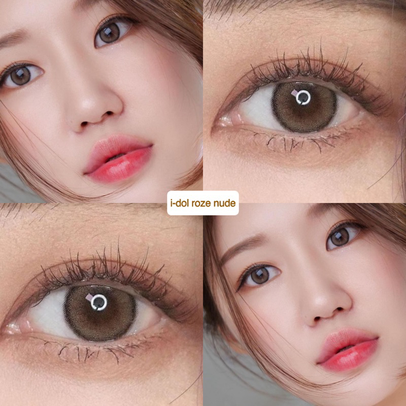 Softlens Princess Idol Roze Nude Gray / Grey / Abu / Normal Minus Beda Minus