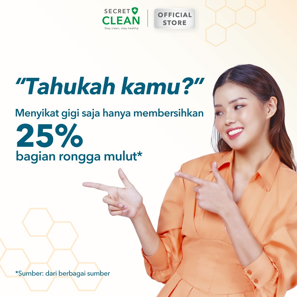 Secret Clean Propolis Antiseptic Mouthwash Obat Kumur Propolis Secretclean Mouth Wash