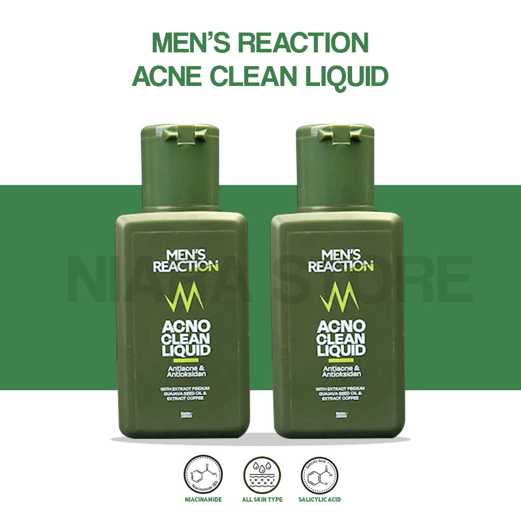 MEN’S REACTION Acno Clean Liquid Anti Bakteri (Sabun Jerawat) ORIGINAL