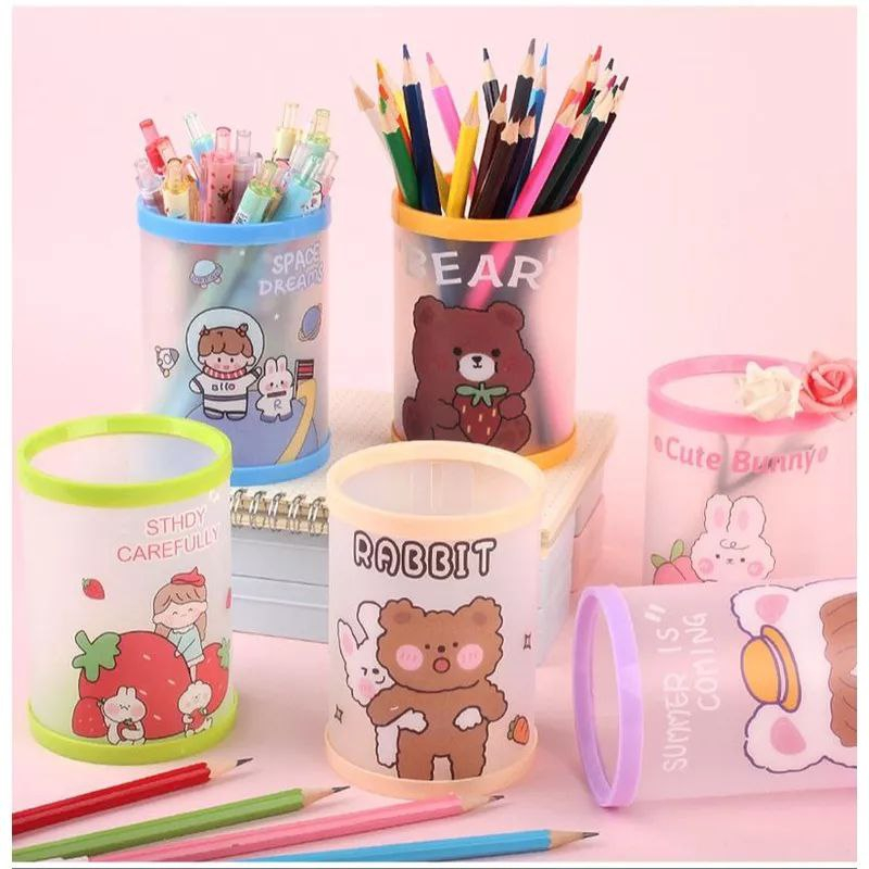 

Tempat Pen Plastik Lipat Motif Lucu