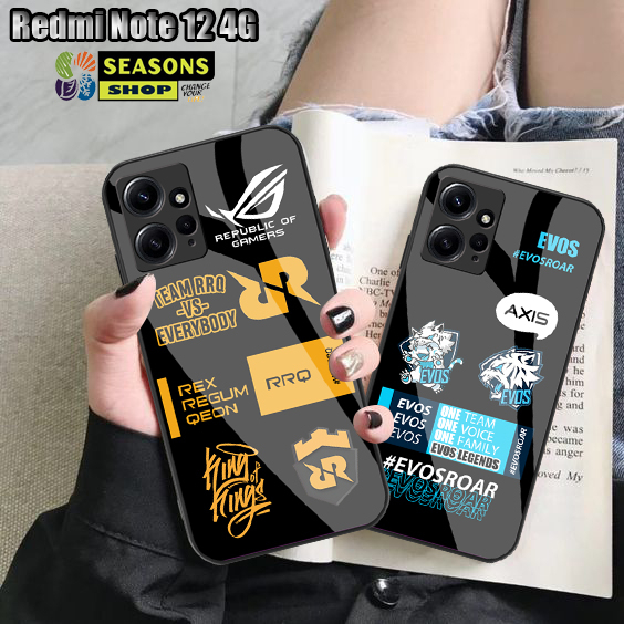 Softcase Glossy Glass Xiaomi Redmi Note 12 4G Terbaru - Softcase Kaca R Note 12 - Softcase Glass Gli