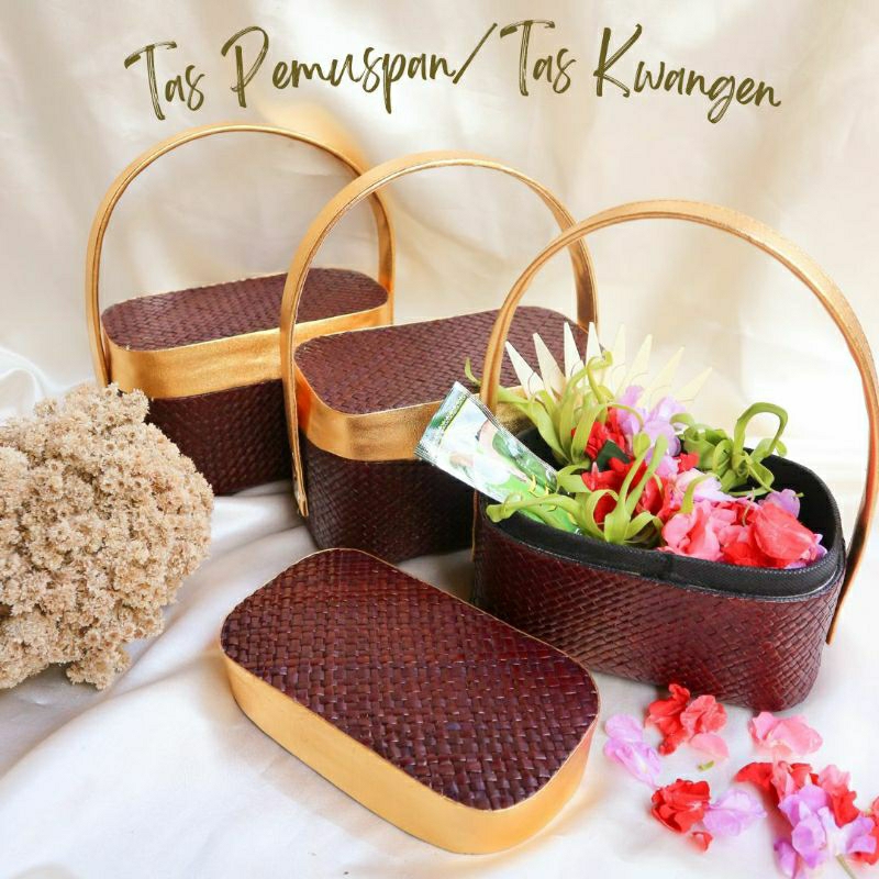tas pemuspan, tempat bunga/kwangen pj 18cm