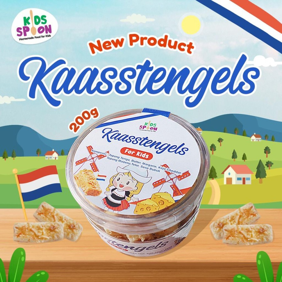 

Kids Spoon Kaasstengels/Kue Kukis Keju for Kids 200g