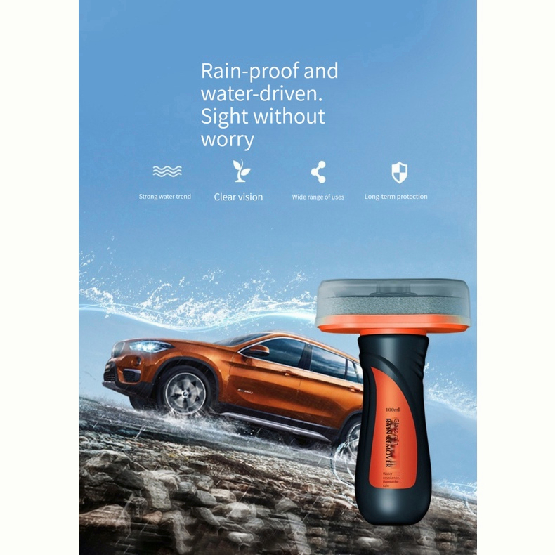 WTW11 Alat Pembersih Kaca Mobil Anti Air Hujan Rain Remover Hydrophobic 100m