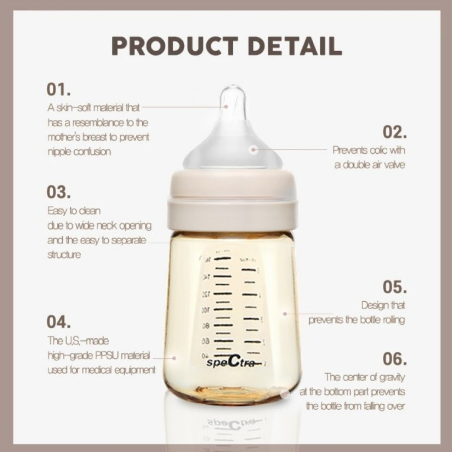 Spectra PPSU Feeding Bottle 160 ml - Yellow