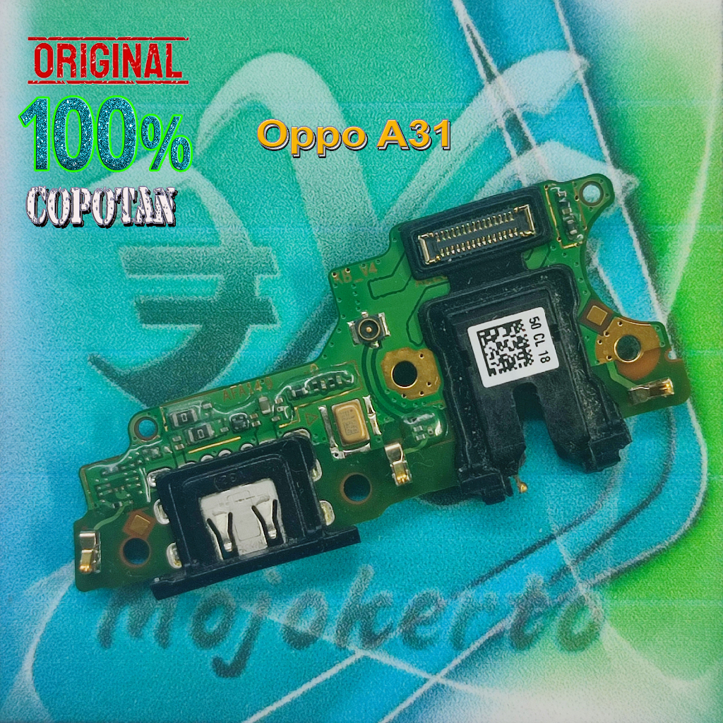 Oppo A31 (2020) Papan konektor cas / pcb UI board charger mesin bawah original copotan | eXe Comp