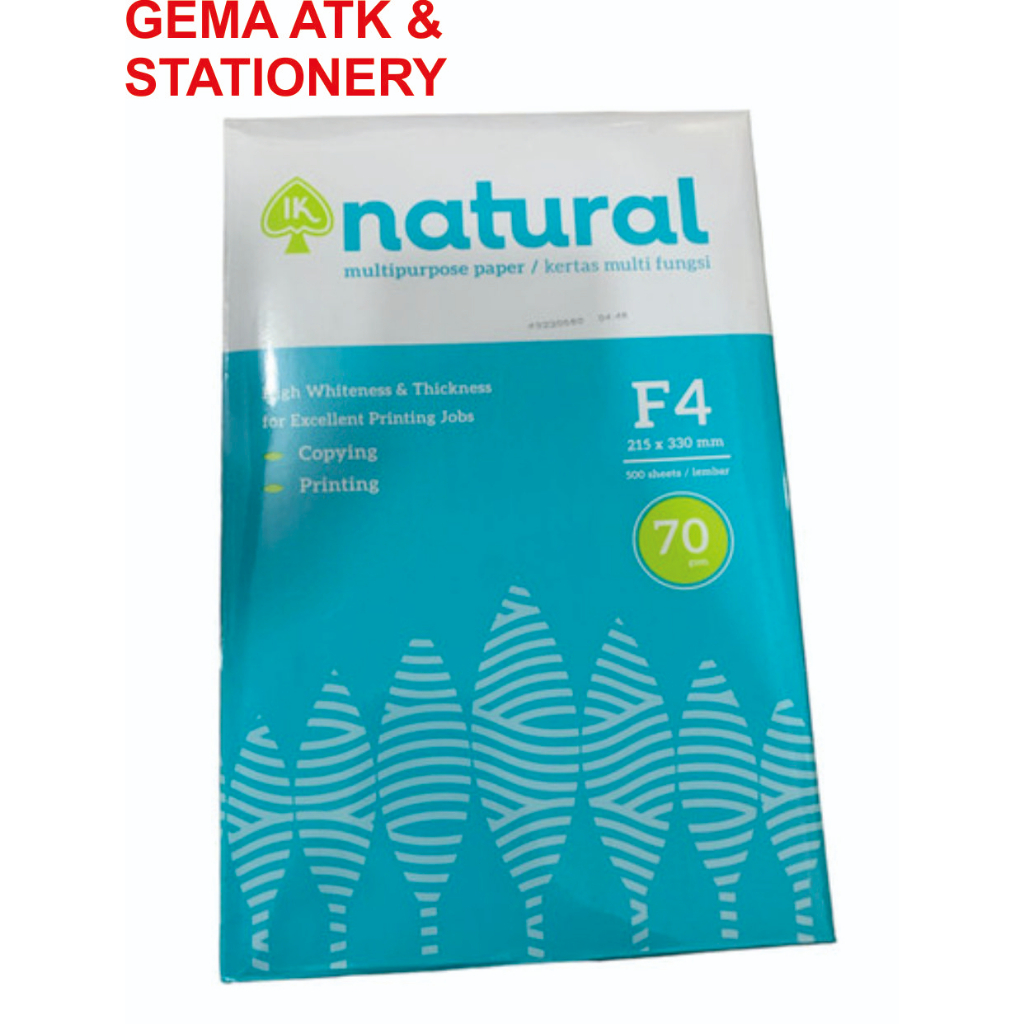 

KERTAS HVS F4 NATURAL 70 GRAM