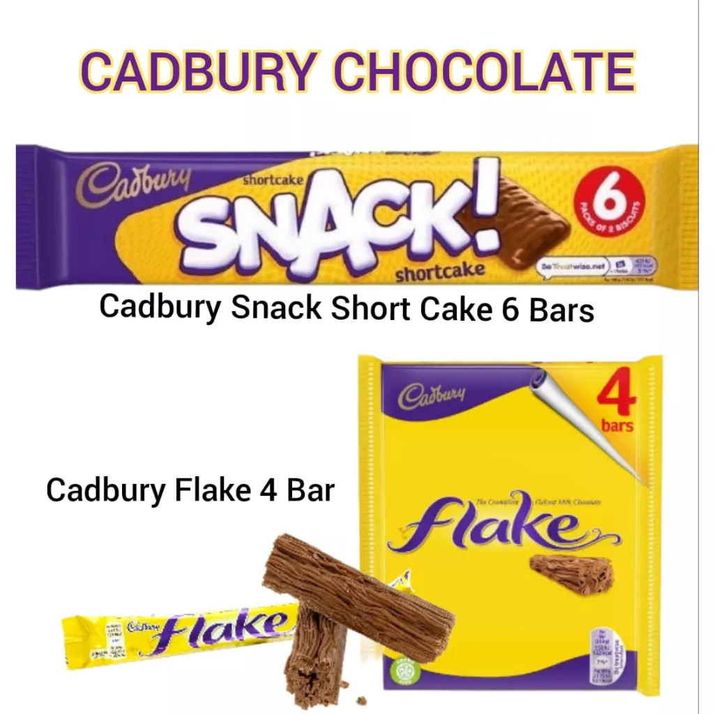 Cadbury Chocolate SNACK Shortcake Coklat Cadbury Flake Impory Coklat Import