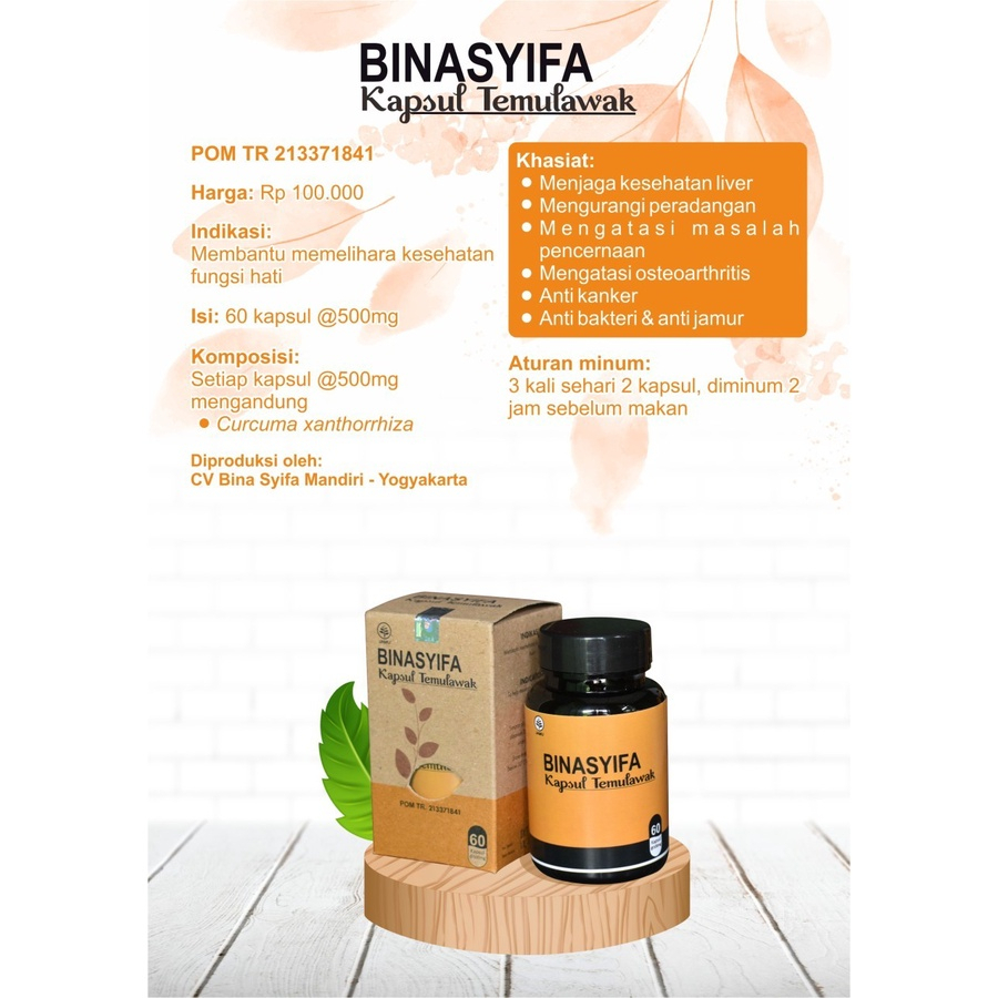 Obat Liver Pencernaan Herbal Mujarab Alami Apotik Kapsul Temulawak