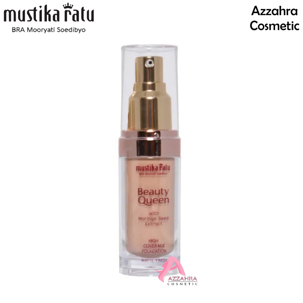 Mustika Ratu Beauty Queen High Coverage Foundation Matte Finish - 35ml Caramel