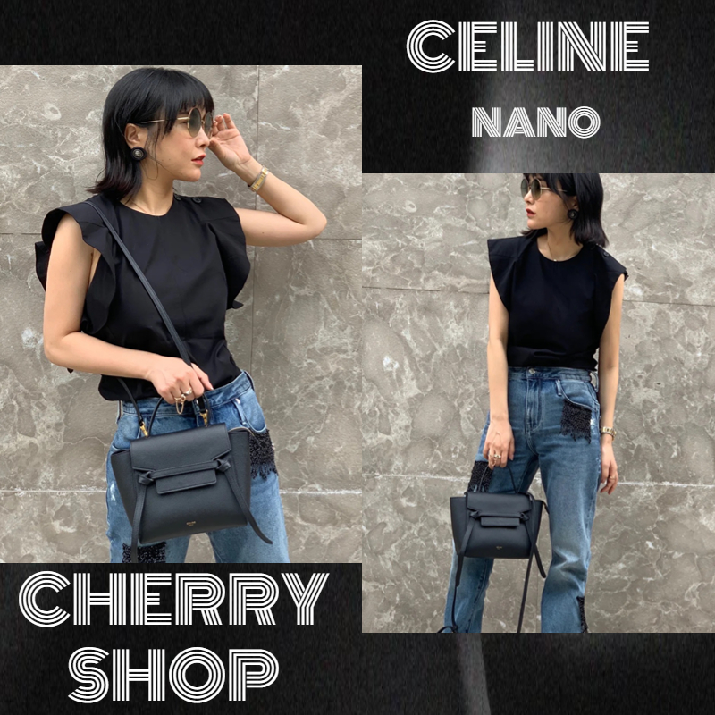 ✨100% authentic Celine BELT NANO bag in grained calfskin/Tas Tangan/Tas Tangan Wanita