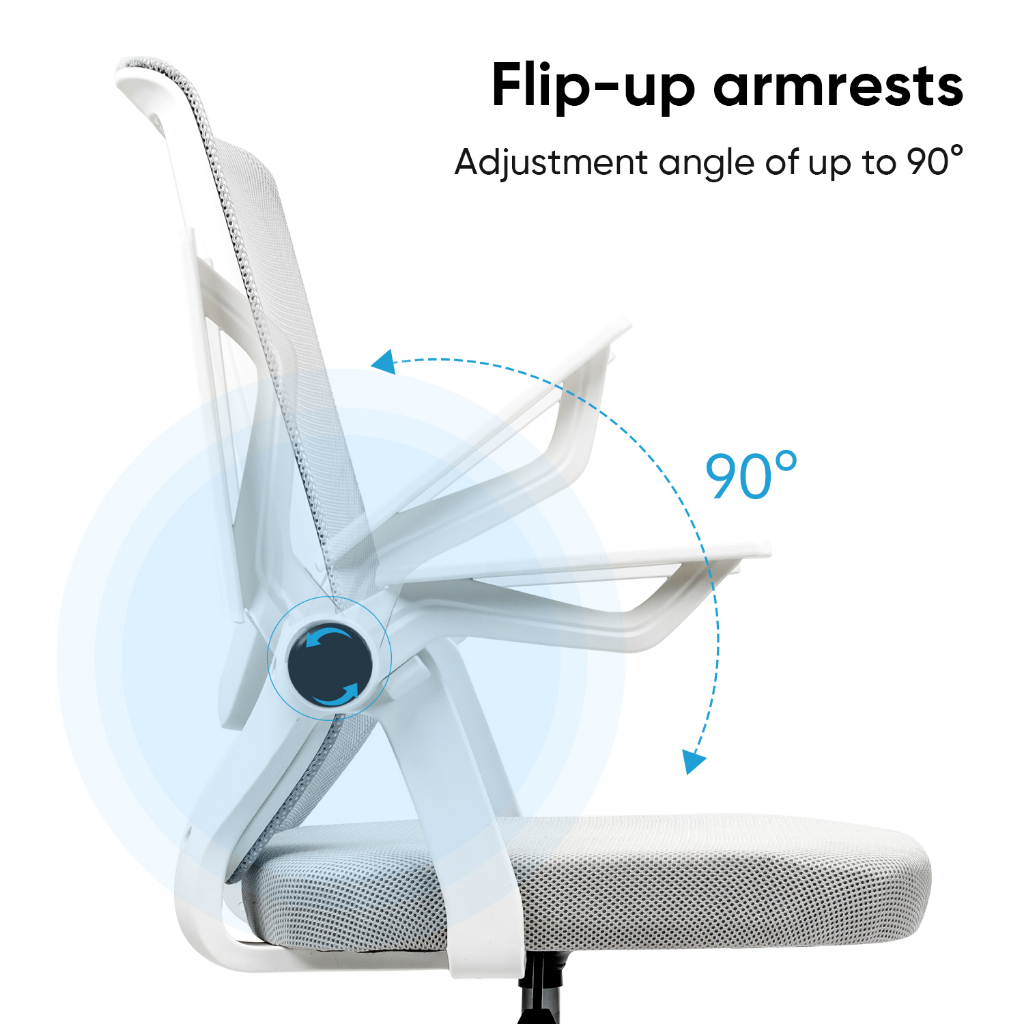 Deli Office Chair / Kursi Kantor / Kursi Kerja Jaring Desain Ergonomis Sangat Nyaman E4931