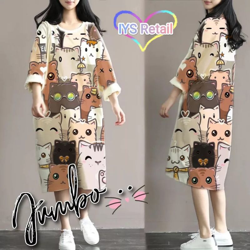 Kaos/Dress Big Size Jumbo Motif Mini Mouse LD 120 Model 9