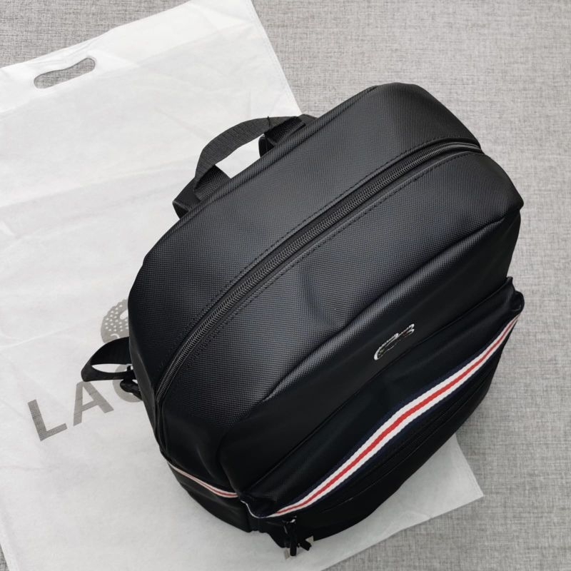 Backpack Leather Black Tas ransel pria