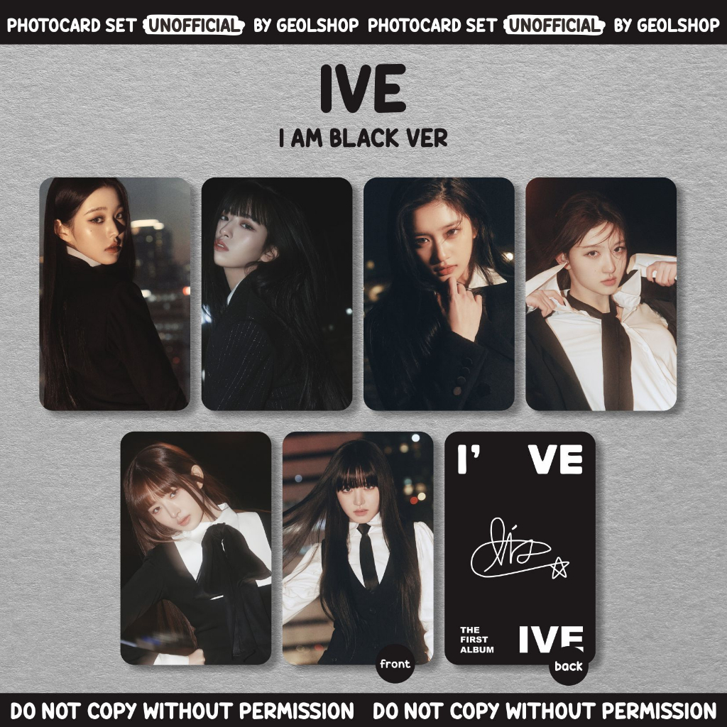 PHOTOCARD SET UNOFFICIAL | IVE | I AM