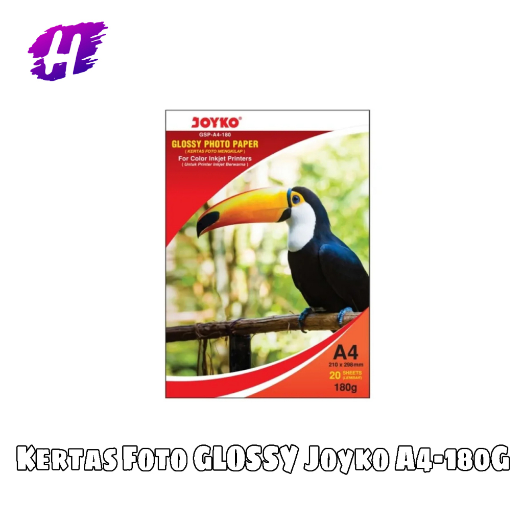 

1 Pack KERTAS FOTO JOYKO GLOSSY PHOTO PAPER 180 GR